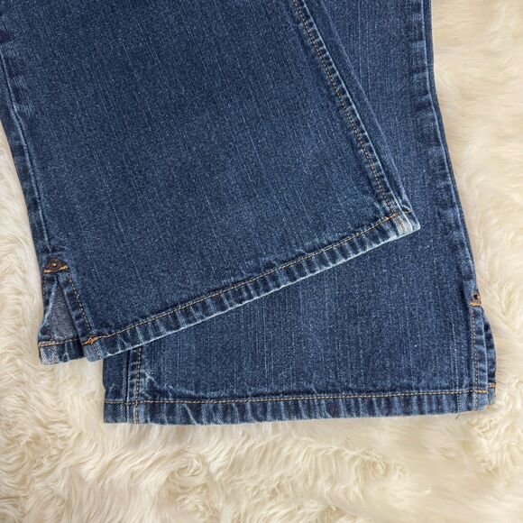 Silver Jeans Y2K Flare Womens 32 Dark Blue Mid Rise Cotton Denim Measure 31 x 30 - Picture 8 of 10